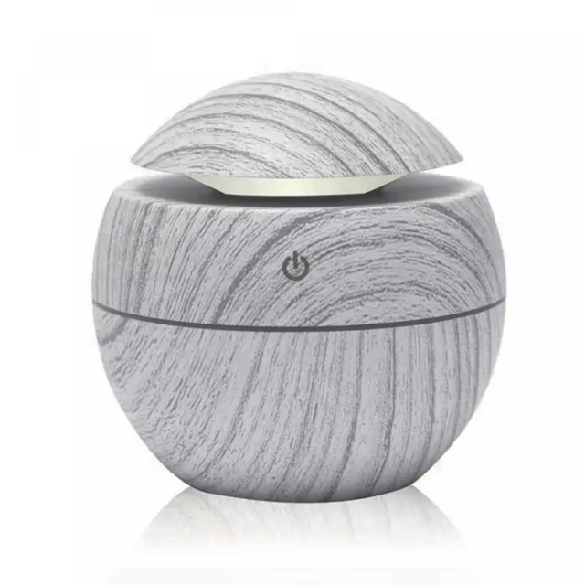 Herzberg Umidificatore d'aria Diffusore di oli aromatici Grigio