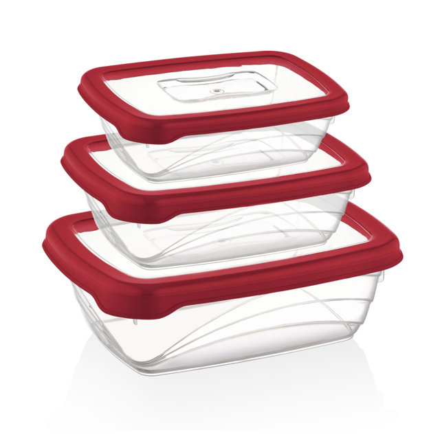 Herzberg 3 Pezzi Bio Saver Box Set Rosso