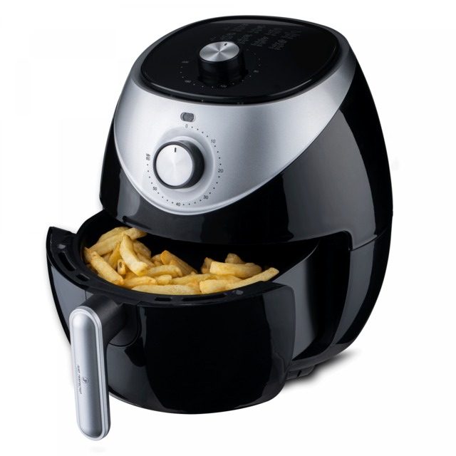 Just Perfecto JL-21: Friggitrice ad aria calda 1400W con controllo a manopola - 3,2L